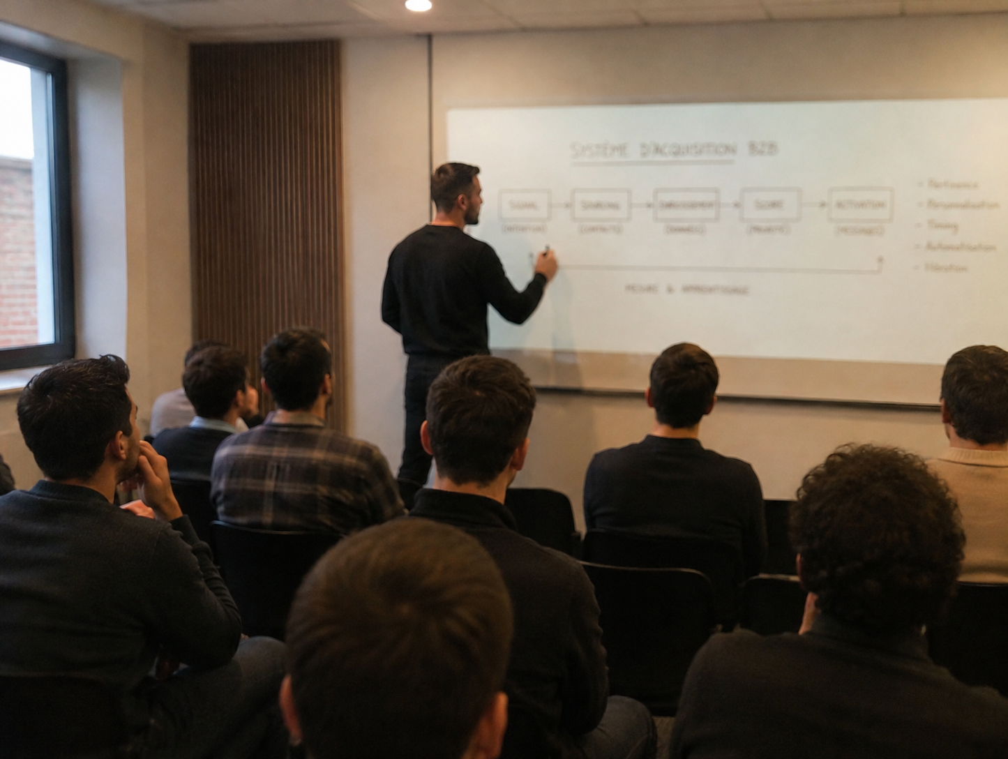Valentin De Sousa en conférence sur la prospection par signaux d'achat